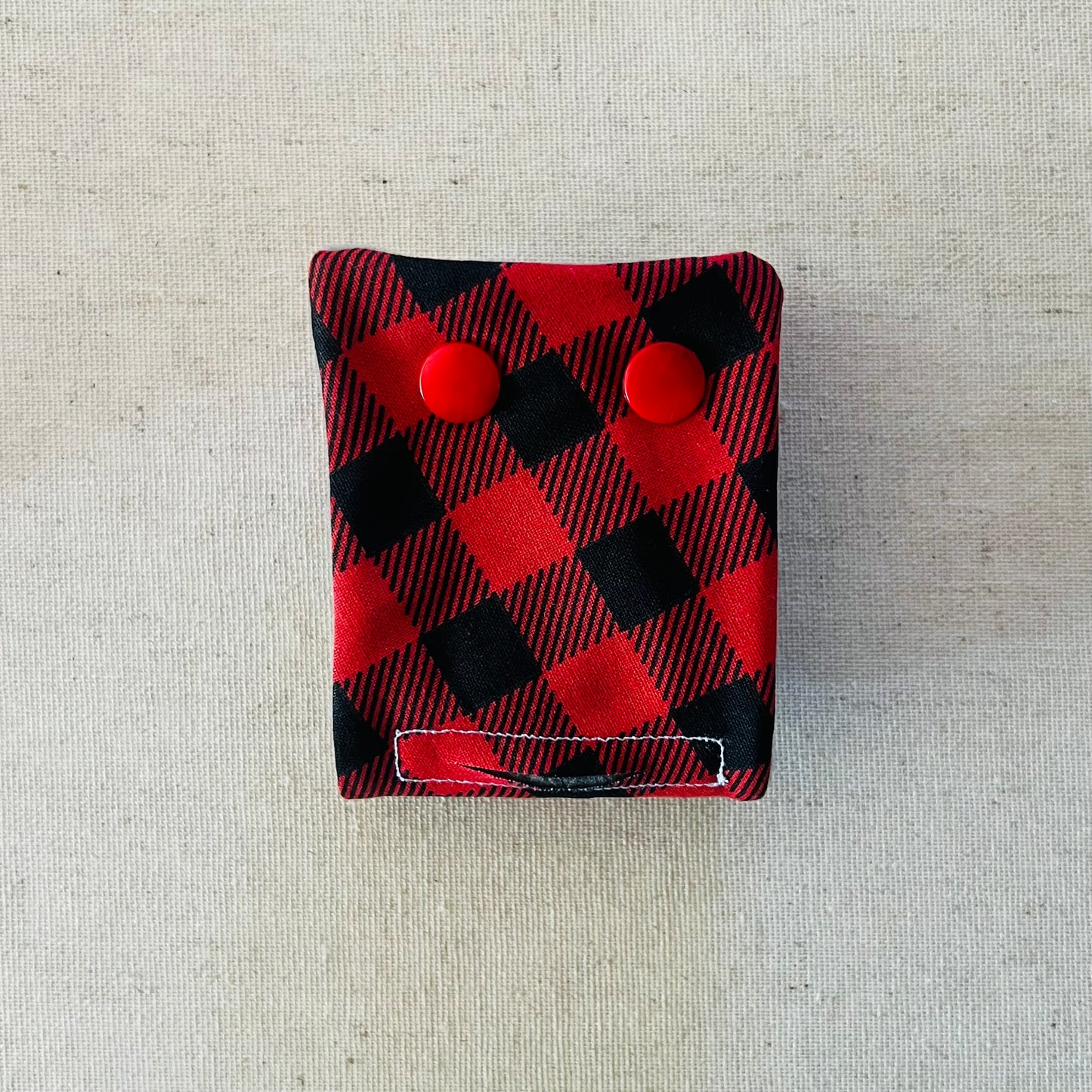 Red & Black Plaid Diaper