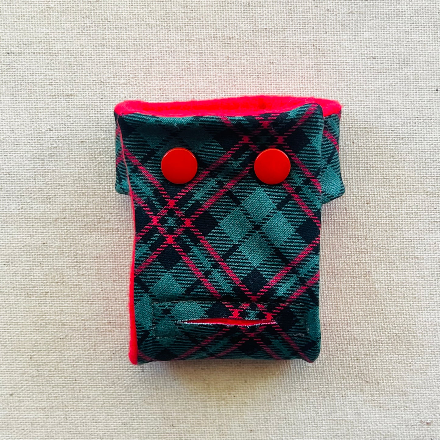 Christmas Plaid Diaper